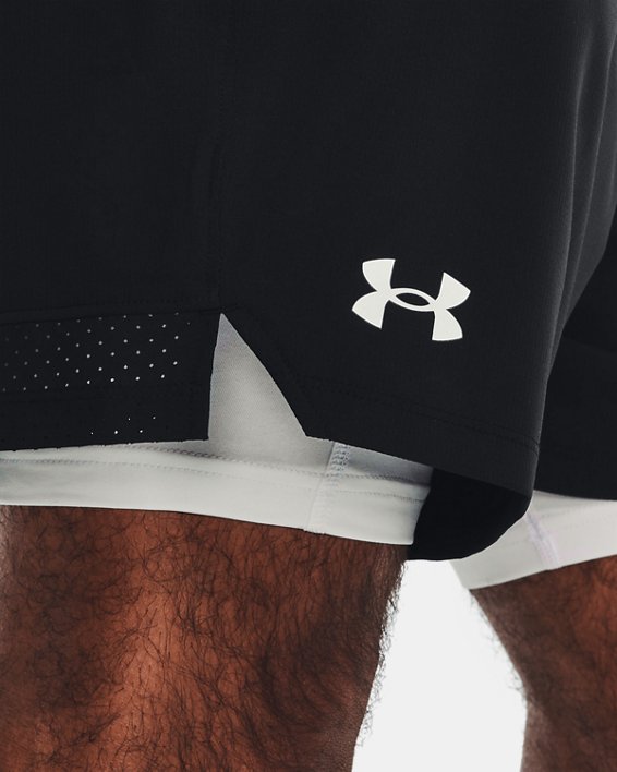 Men's UA Vanish Woven 2-in-1 Shorts, Black, pdpMainDesktop image number 3